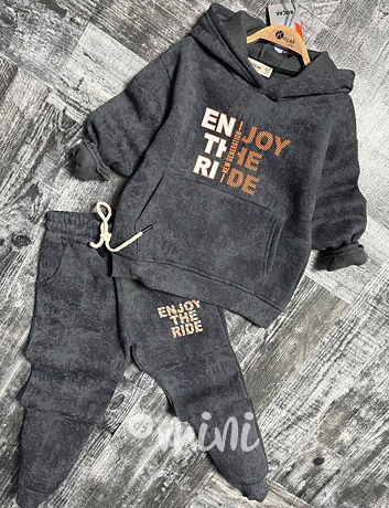 Ride zateplená souprava acid wash dark