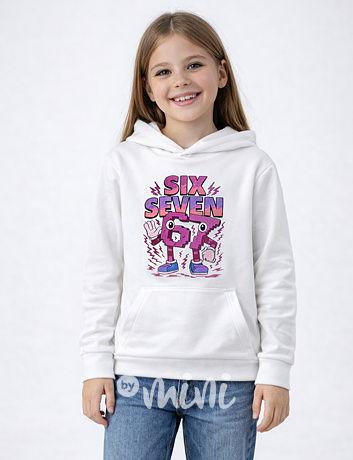 Six Seven mikina bílá