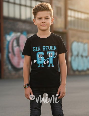 Six Seven triko černé