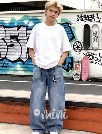 Baggy volné jeansy