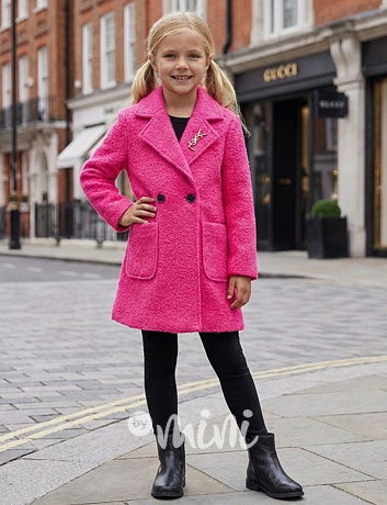 Alpaka kabátek SAINT růžový