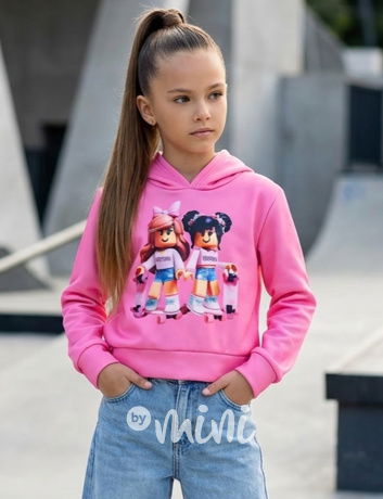 Roblox mikina friends růžová