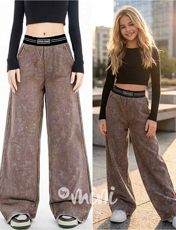 Acid wash cappuccino lounge tepláky