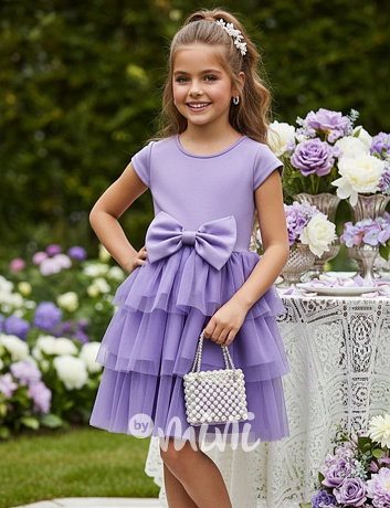 BOW slavnostní šaty lila