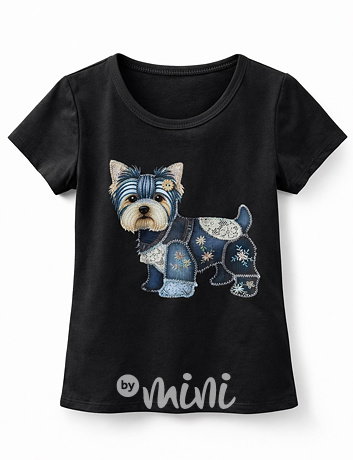 Yorkshire patchwork triko černé