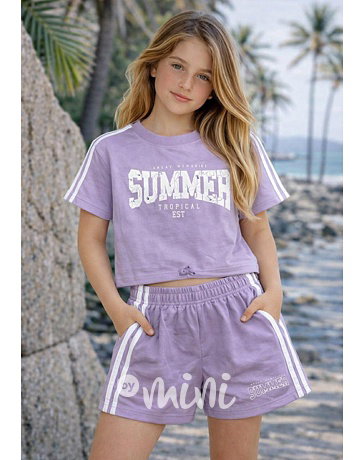 Letní teenage komplet Summer lila