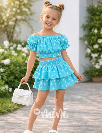 Puntíkatý letní set TYRKYS