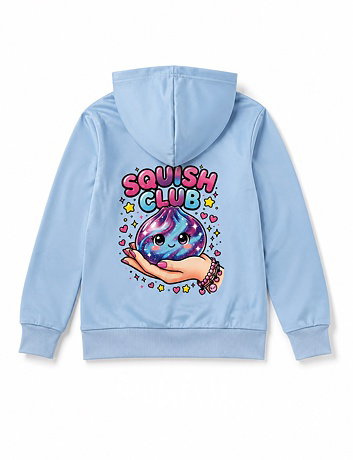 Squishy dumpling soft velur mikina baby blue