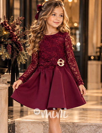 Sváteční šaty Elegance bordo