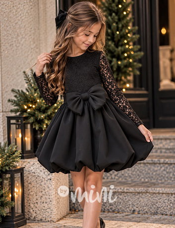 Sváteční šaty Elegance bow black