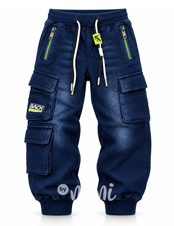 Super thermo soft denim kapsáče blue/green