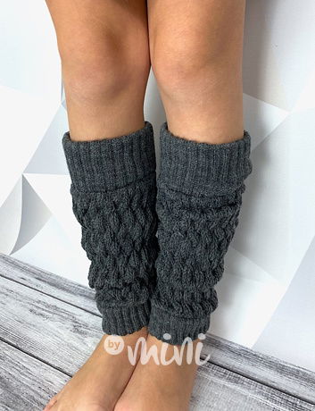 Teplé návleky - dark grey
