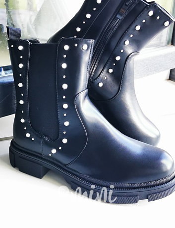 Boots nízké boty se zdobením black