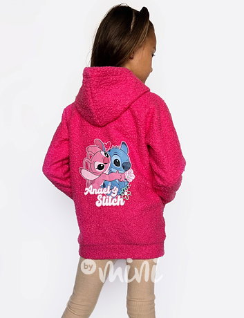 Lilo & Stitch dlouhá alpaka mikina růžová
