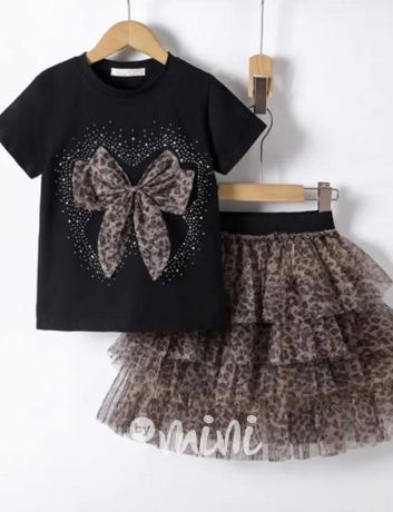 Leopard summer set black