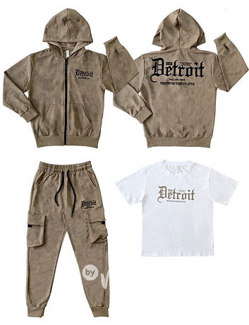 3-dílný komplet DETROIT beige melange