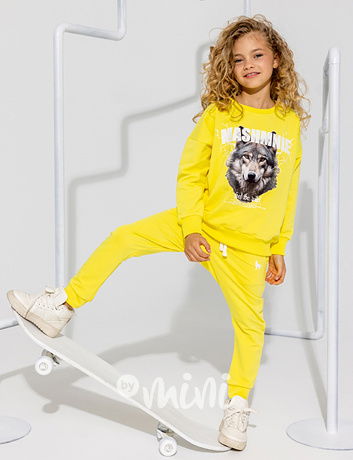 Mash Mnie jogger tepláky WOLF yellow