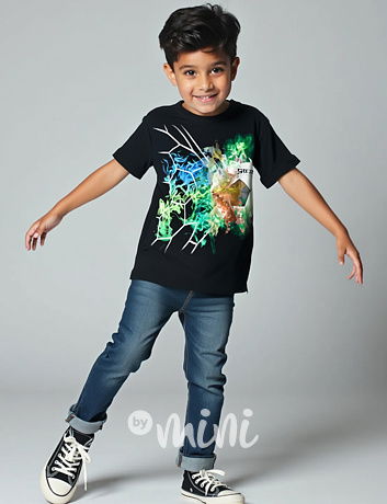 SOCCER triko black/bgreen