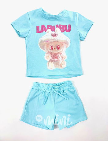Labubu letní sporty set tyrkys