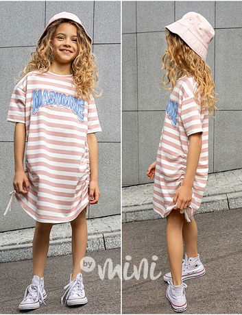 Mash Mnie streetwear šaty pruhy