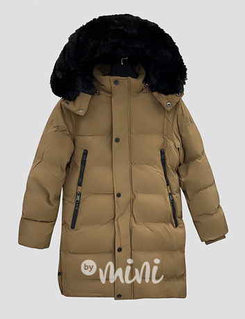 Zimní dlouhý kabát beige