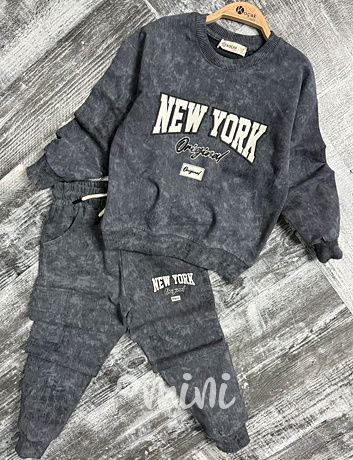 New York acid wash grafit souprava