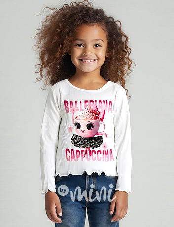 Ballerina Cappucccina longsleeve blůzka bílá