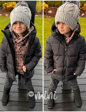 Zimní černá bunda STYLE