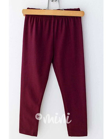 Lily Grey zateplené legíny bordo