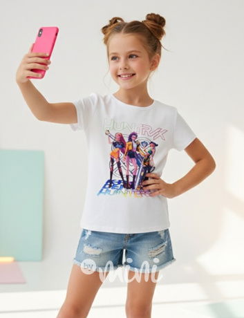 Huntrix triko bílé