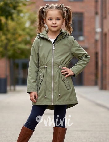 Jarní khaki parka