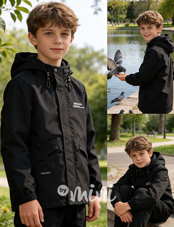 Jarní přechodová sporty bunda černá