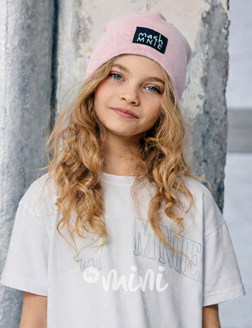 MASH MNIE žebrovaná čepice sweet pink