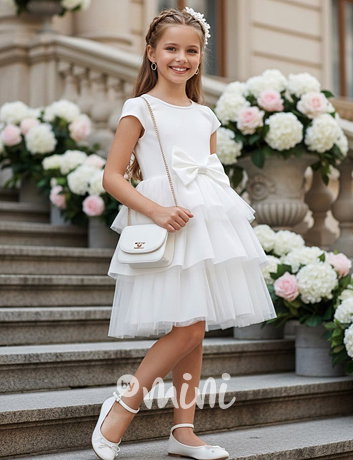 BOW slavnostní šaty bílé