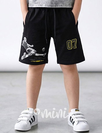 Bavlněné kraťasy fotbal černé