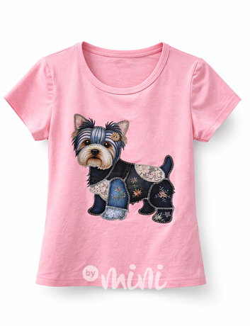 Yorkshire patchwork triko růžové