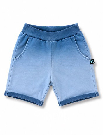 BASIC kraťasy blue acid wash