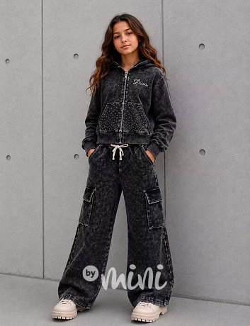 Soft cotton denim teenage souprava DIVA dark