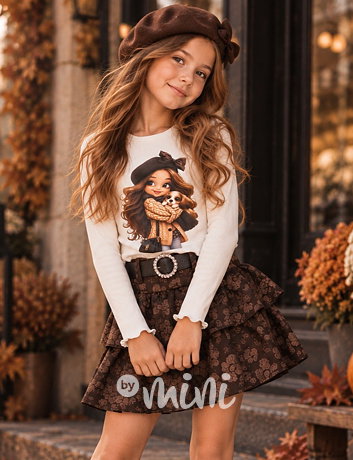 Žebrovaná blůzka AUTUMN krémová