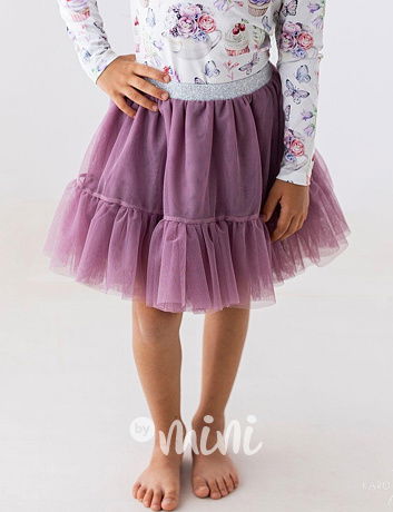 Pastel lila maxi tutu sukně Lily Grey