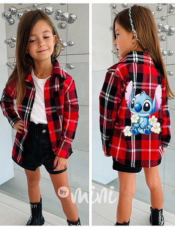 Red karo košile Lilo&Stitch