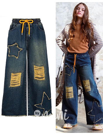 STAR fashion ripped jeansy