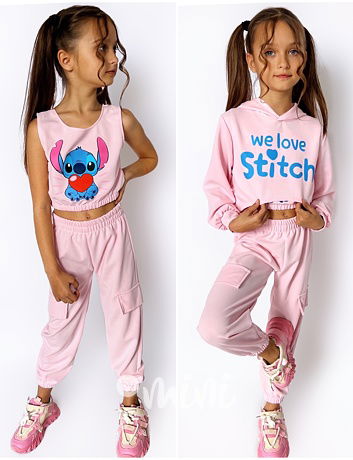 Lilo & Stitch sporty trojkomplet pink