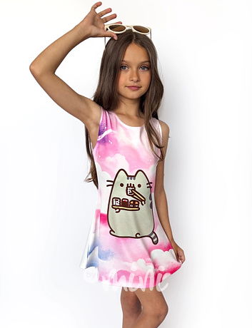 Pusheen letní šaty