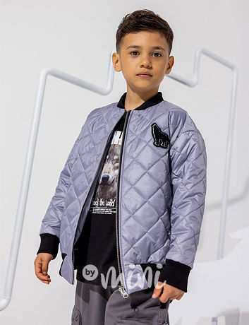 Mash Mnie prošívaná bomber bunda grey