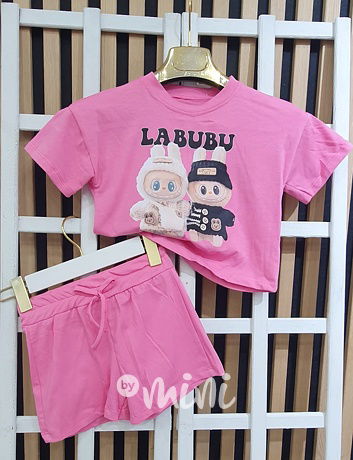 Labubu letní set pink
