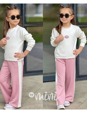 STAR souprava s kamínky pink