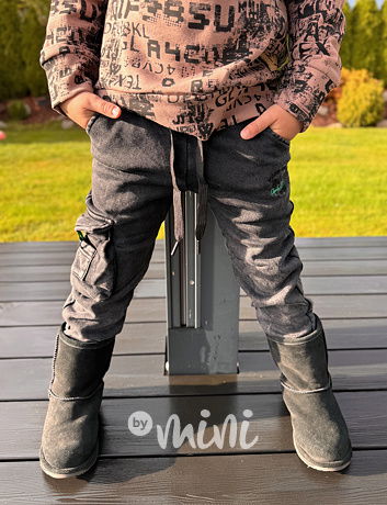 Thermo soft denim tepláky