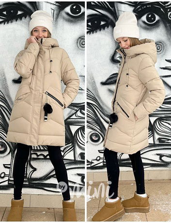 Zimní kabát Lily béžový