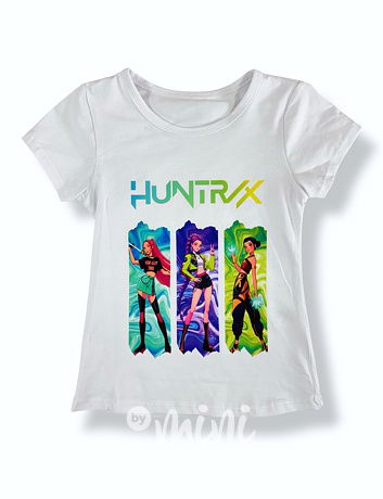 Huntrix triko bílé